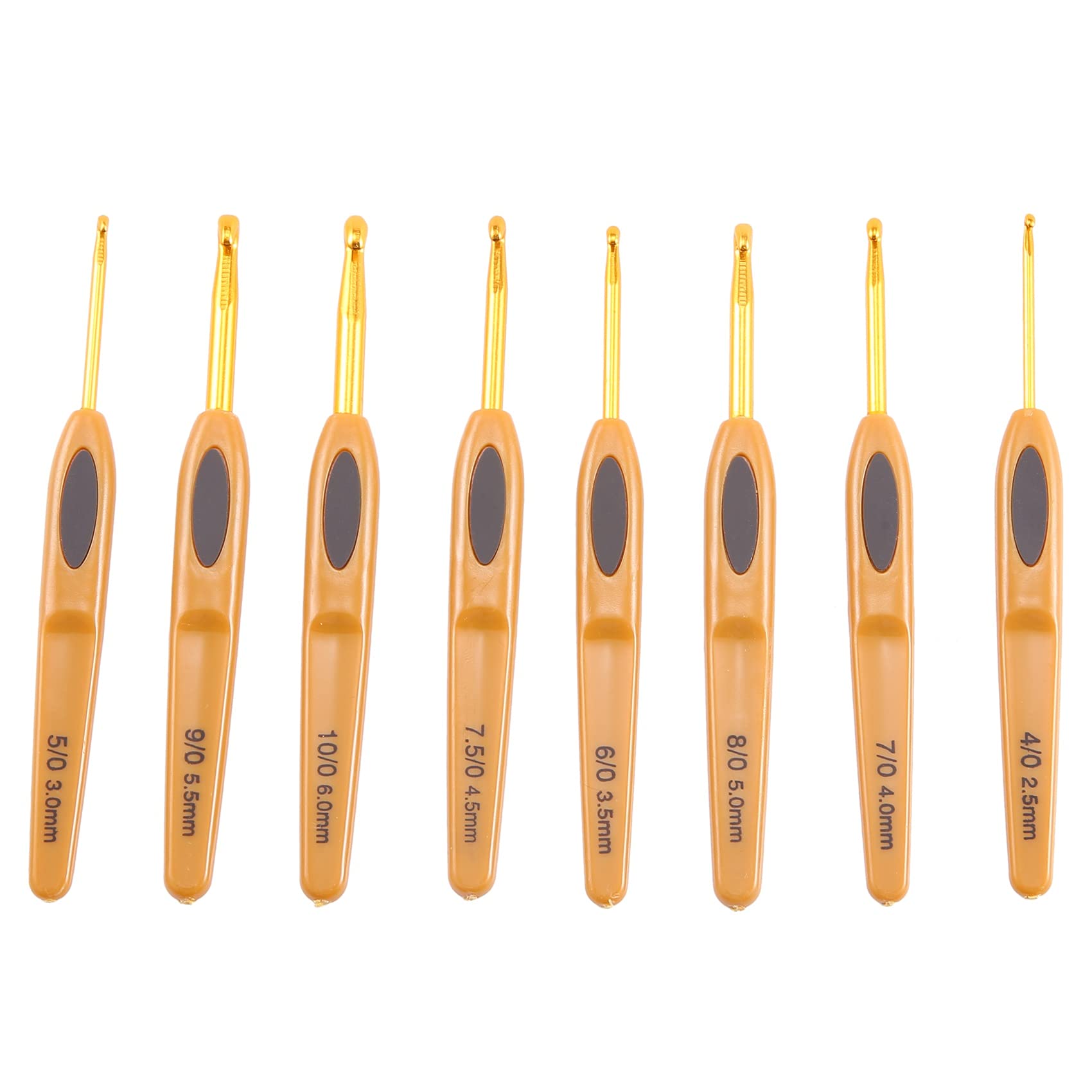 8Pcs Handmade Crochet Hook Set - Aluminum Alloy Knitting Needles for DIY, Sewing & Crafting | Portable Stitch Tools for Home Knitting Projects & Gift Making