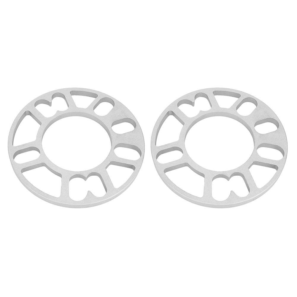EBTOOLS 10mm Wheel Spacers 2Pcs - Aluminum Alloy Hub Centric Wheel Spacers for 4/5 Lug Cars & Trucks - Universal Fit for Improved Stability & Performance - Perfect for Off-Roading, Lifting Kits & Custom Wheel Fitment