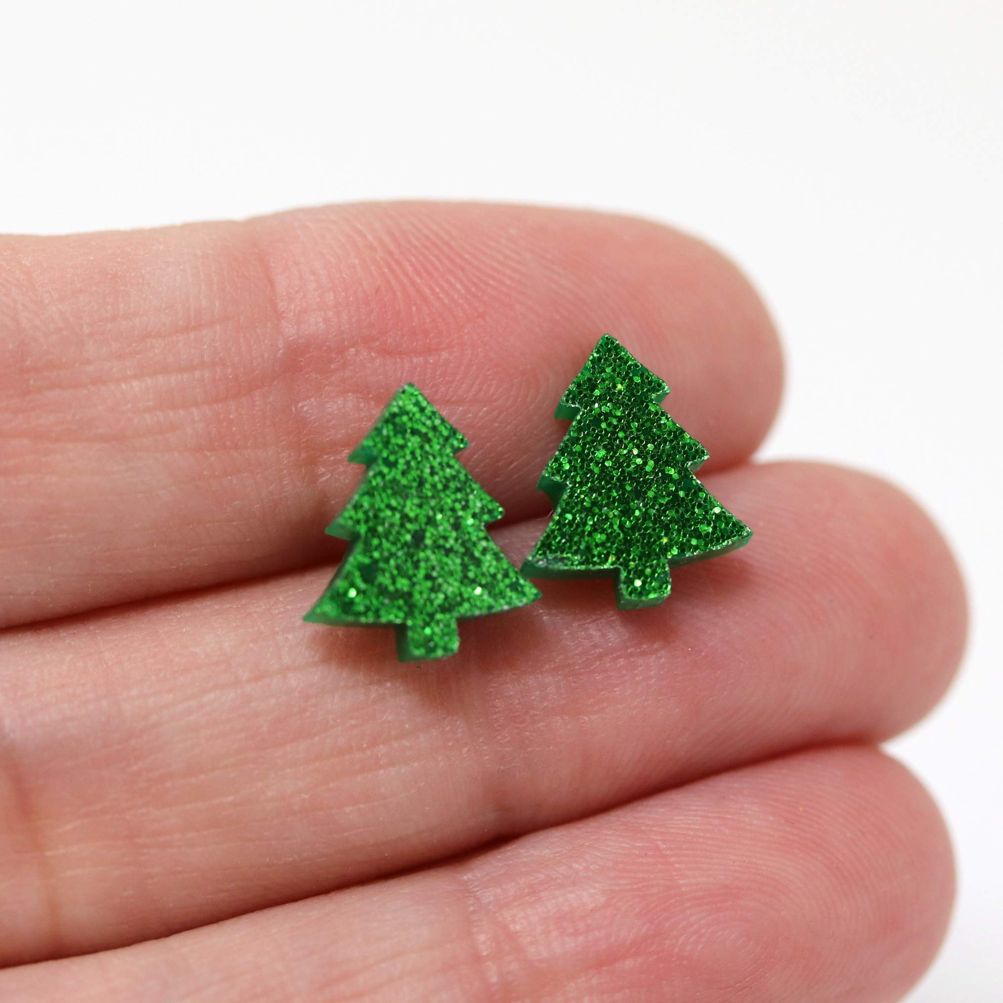 Laser Cut Acrylic Tree Earrings - Hypoallergenic Plastic Posts for Sensitive Ears | Lightweight Dangle Earrings for Women, Perfect for Everyday Wear, Parties & Gifts