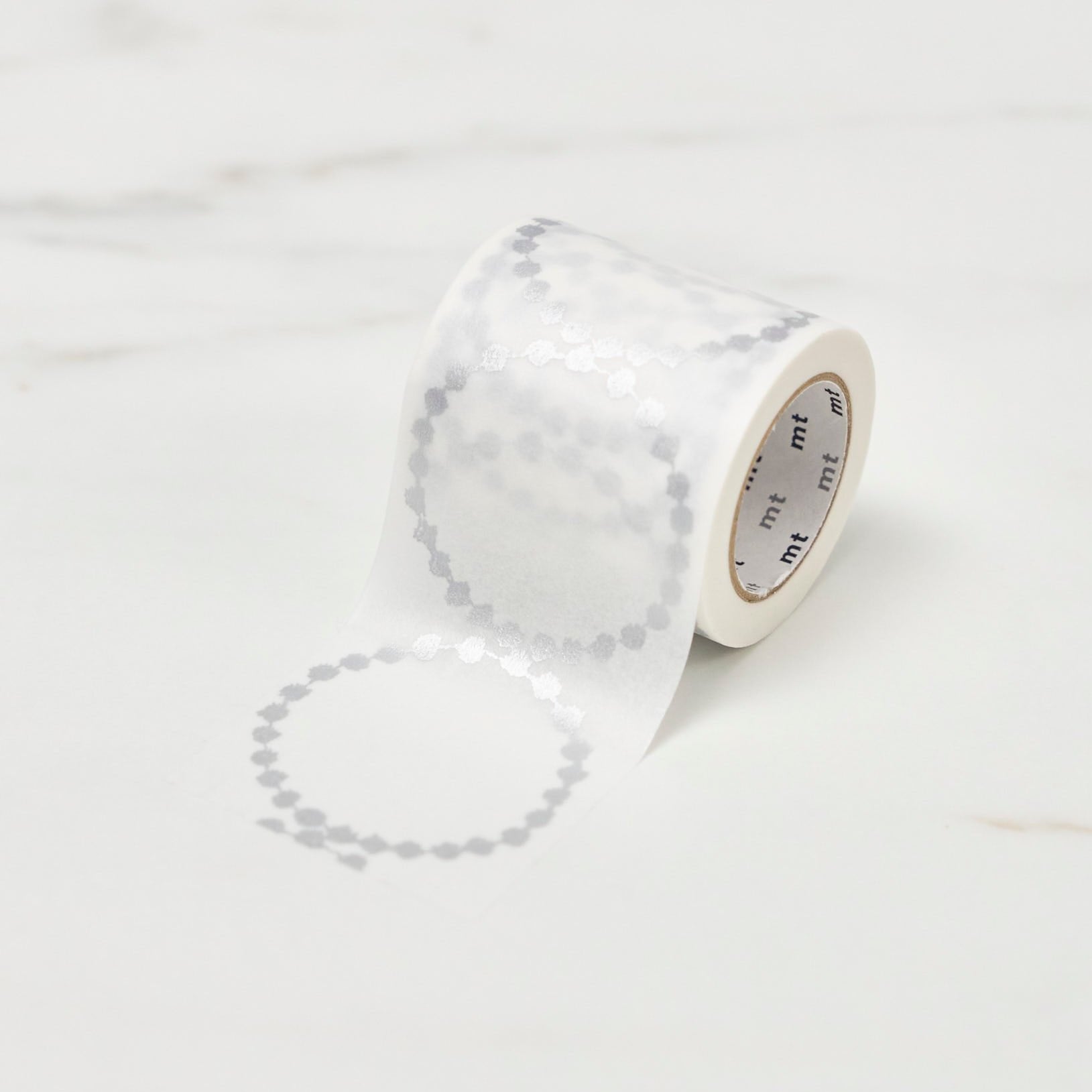 mt x Minä Perhonen Tambourine Masking Tape - Decorative Washi Tape for Scrapbooking, Journaling & DIY Crafts - Perfect for Home, Office & School Projects
