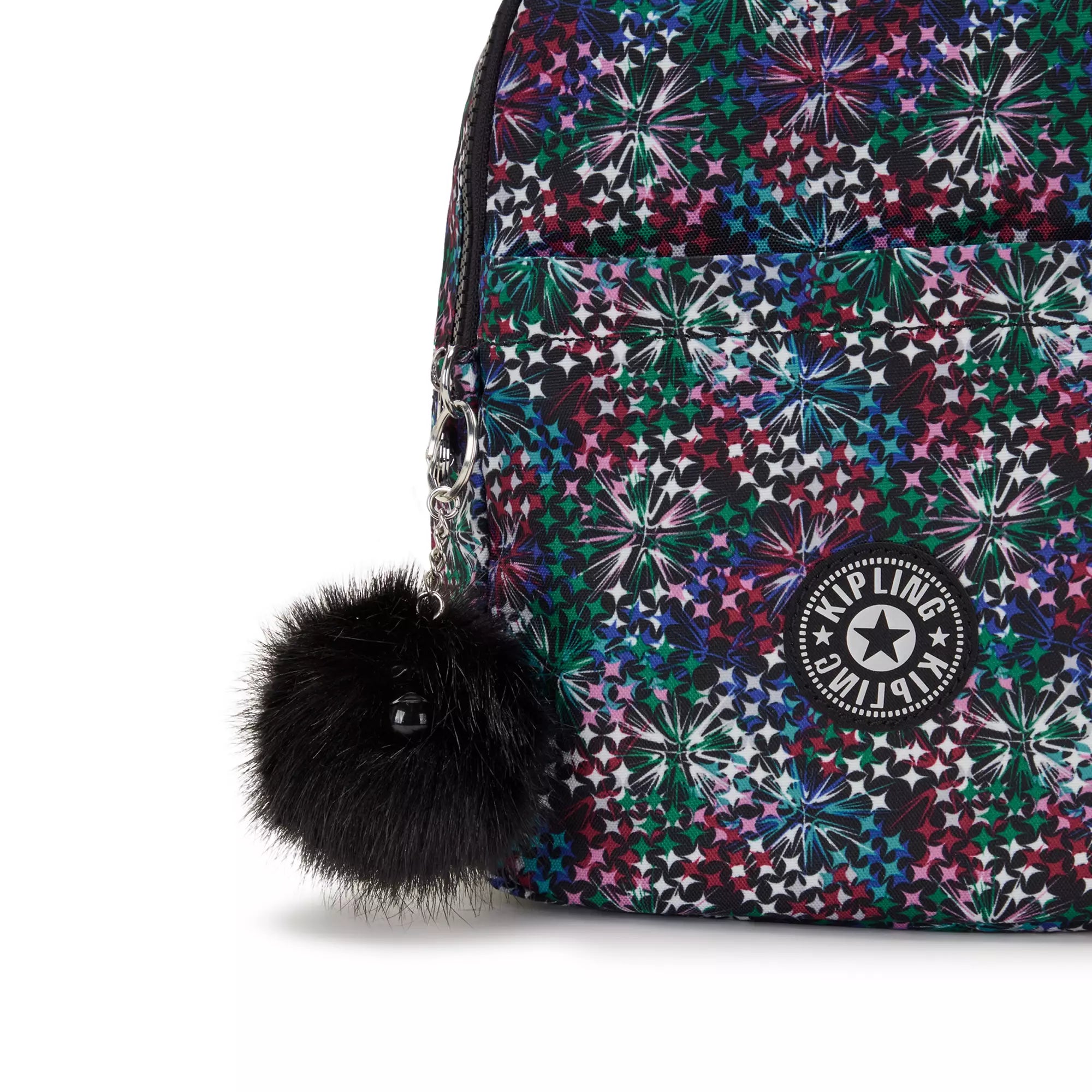 Kipling Marlee Printed Backpack - Star Flower GG Pattern Lightweight Travel Laptop Backpack for Women & Teens - Perfect for School, Work, College and Daily Commute