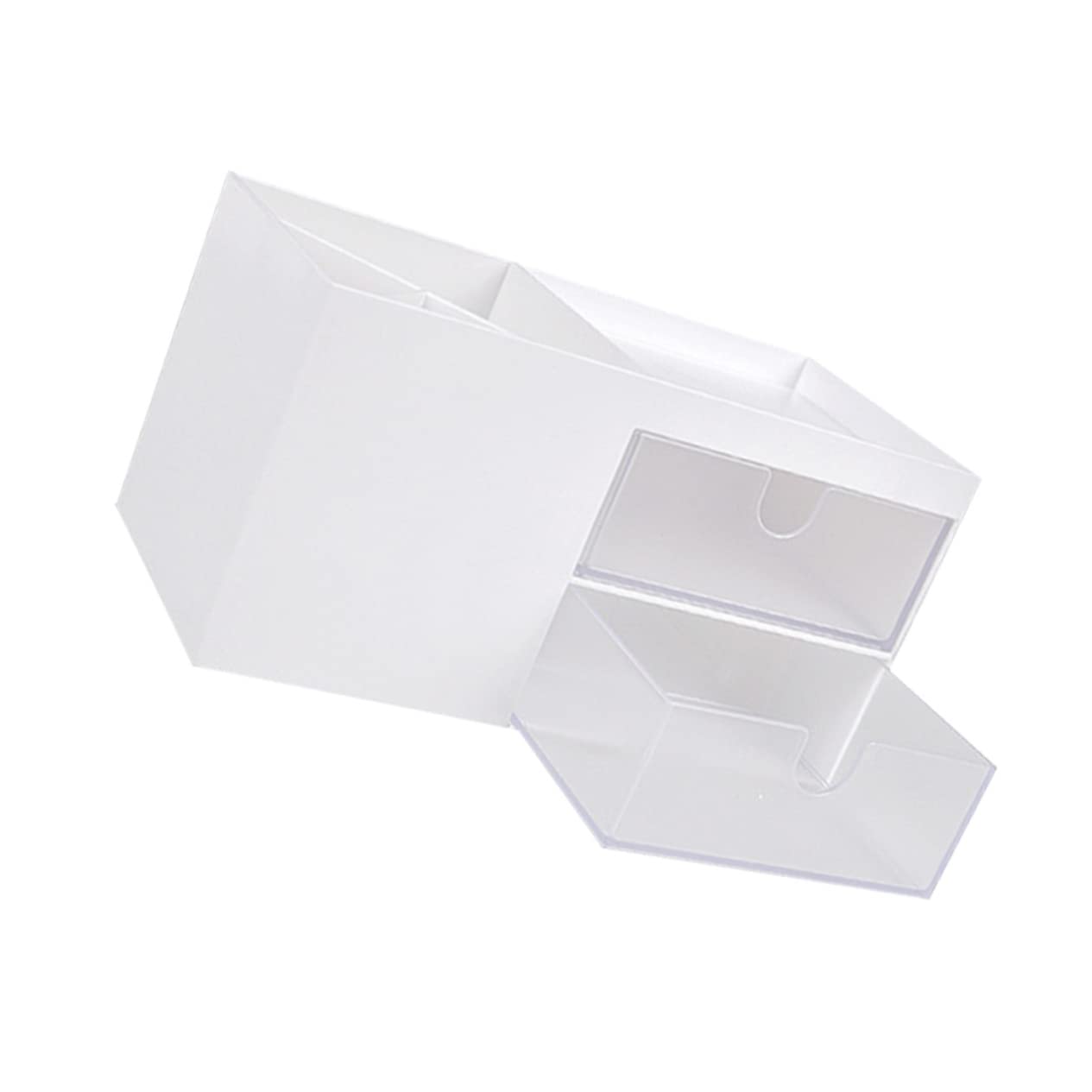 Levemolo Makeup Organizer with Drawers - 3-Tier Cosmetic Storage Box with Multiple Grids, Practical Vanity Organizer for Bathroom, Bedroom & Travel