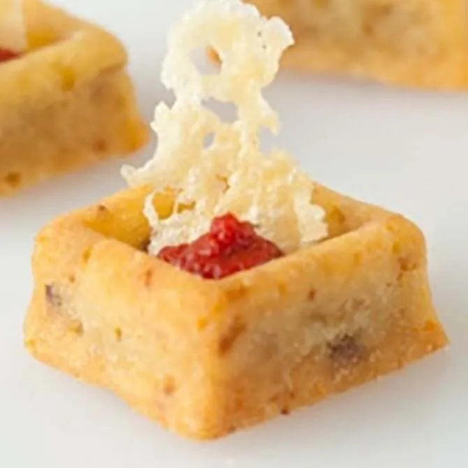 Non-Stick Mini Square Savarin Pan - 28 Cavities, Perfect for Baking Cakes, Muffins, and Desserts - Ideal for Home Bakers and Professional Chefs