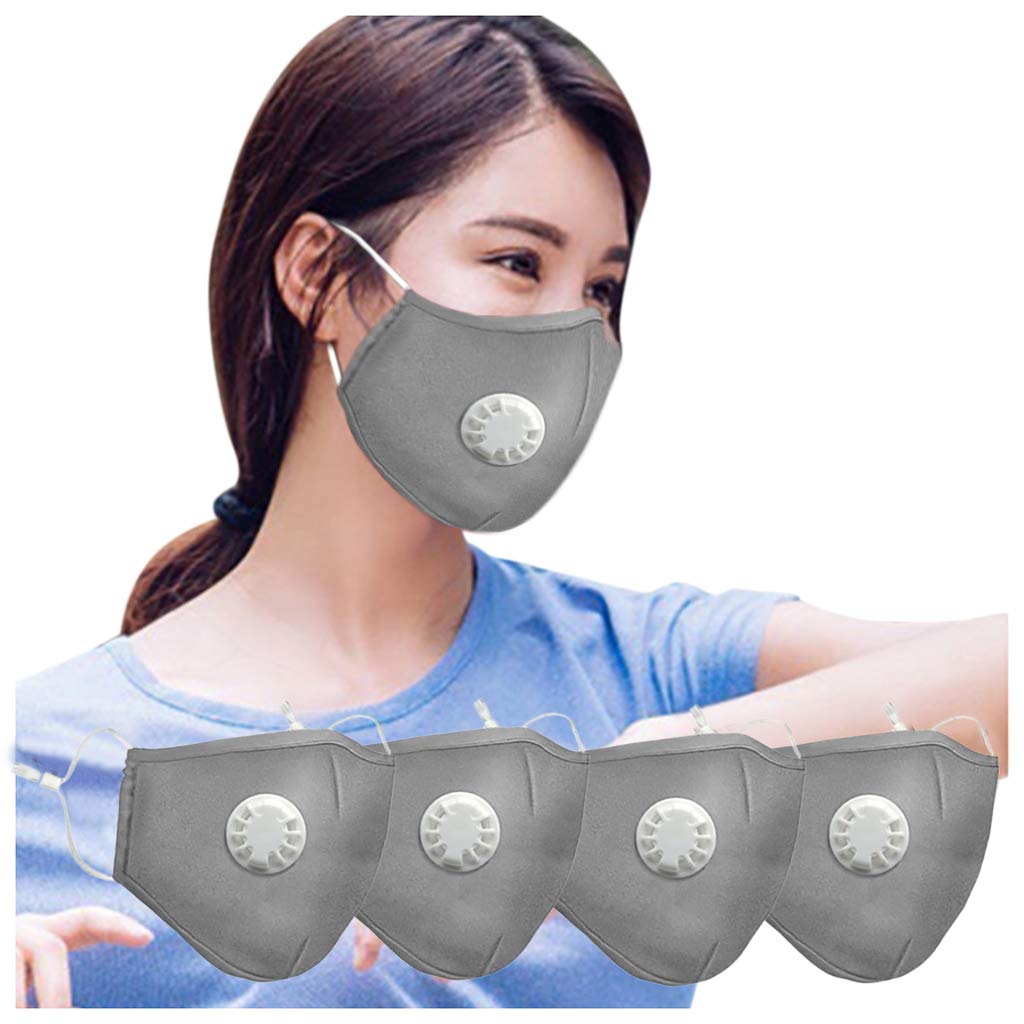 Reusable Cotton Face Masks - Breathable Washable Cloth Face Cover for Men & Women | US Stock | Perfect for Daily Commute, Shopping & Outdoor Activities