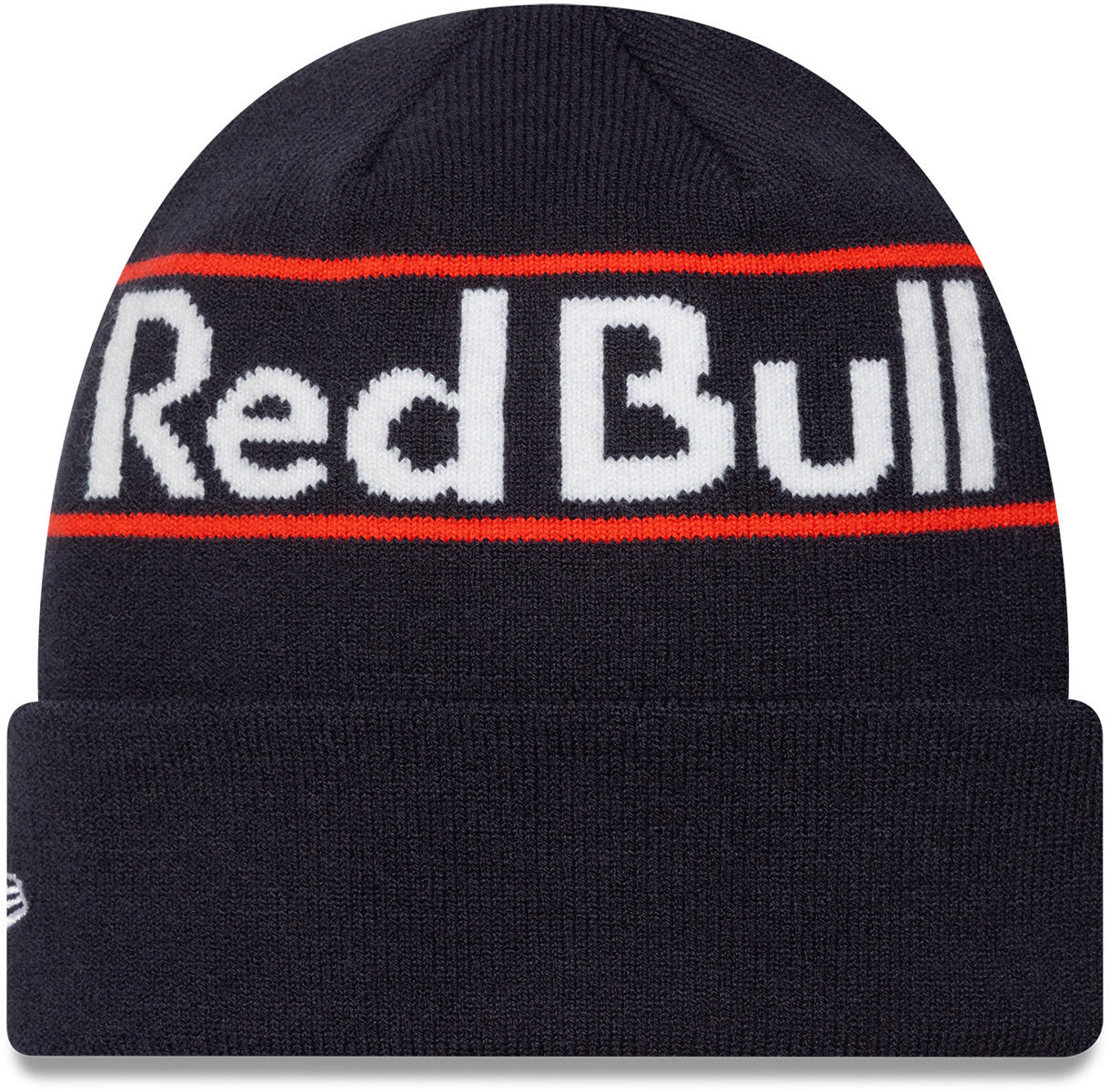 Red Bull F1 Racing Team New Era Wordmark Cuff Beanie - Official Formula 1 Merchandise for Cold Weather & Motorsport Fans