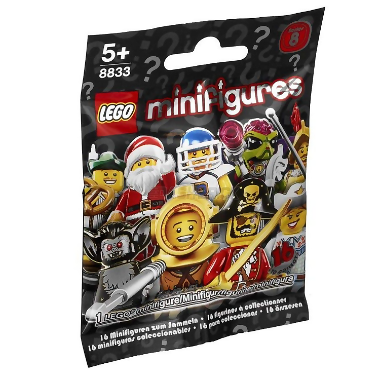 LEGO Collectible Minifigures Series 8 - Diver (6/16) | Authentic LEGO Diver Minifigure for Collections, Displays & Underwater Scenes
