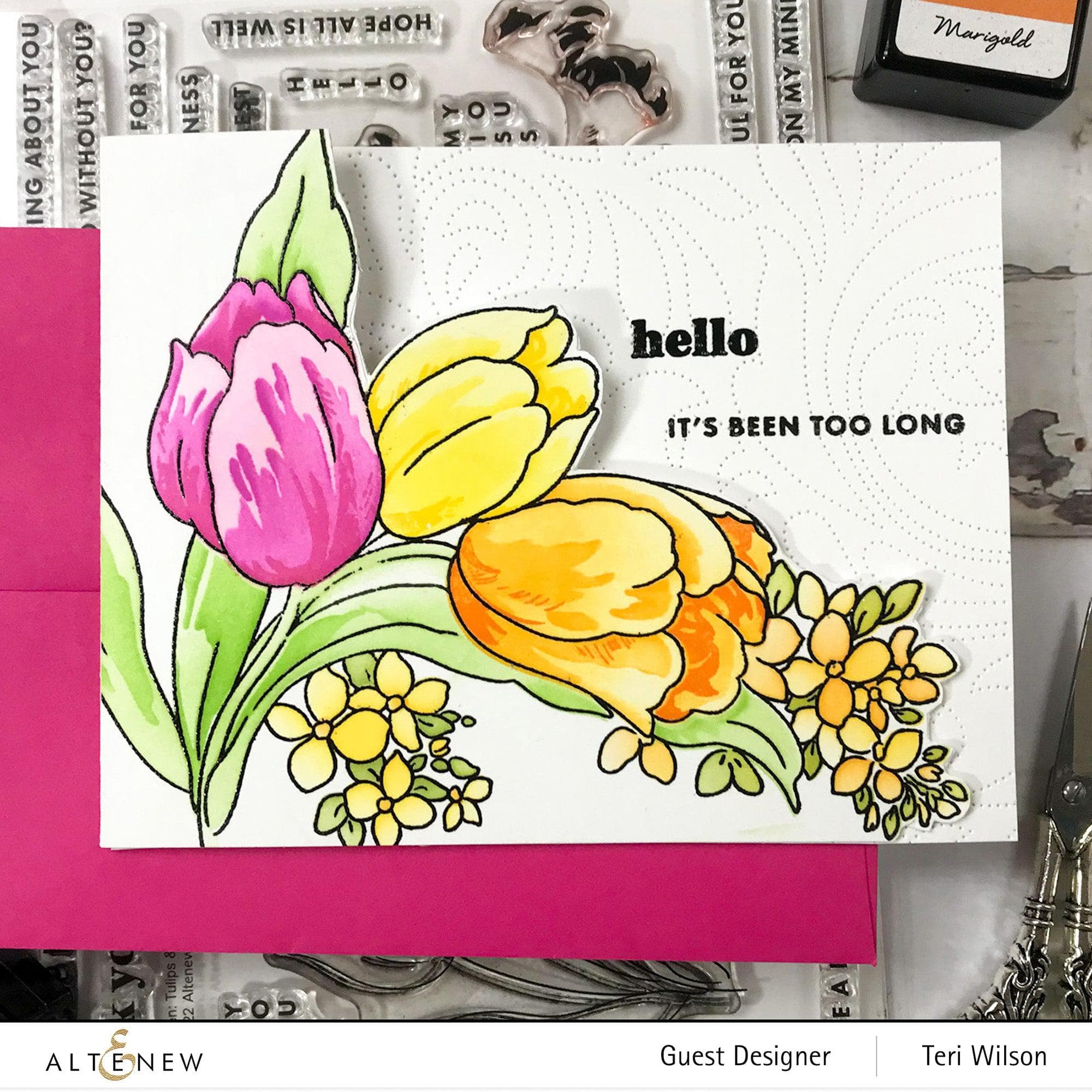 Build a Garden: Tulips & Friends Die-Cut Bundle for Card Making & Scrapbooking - Perfect for DIY Greeting Cards, Home Decor, and Paper Crafts