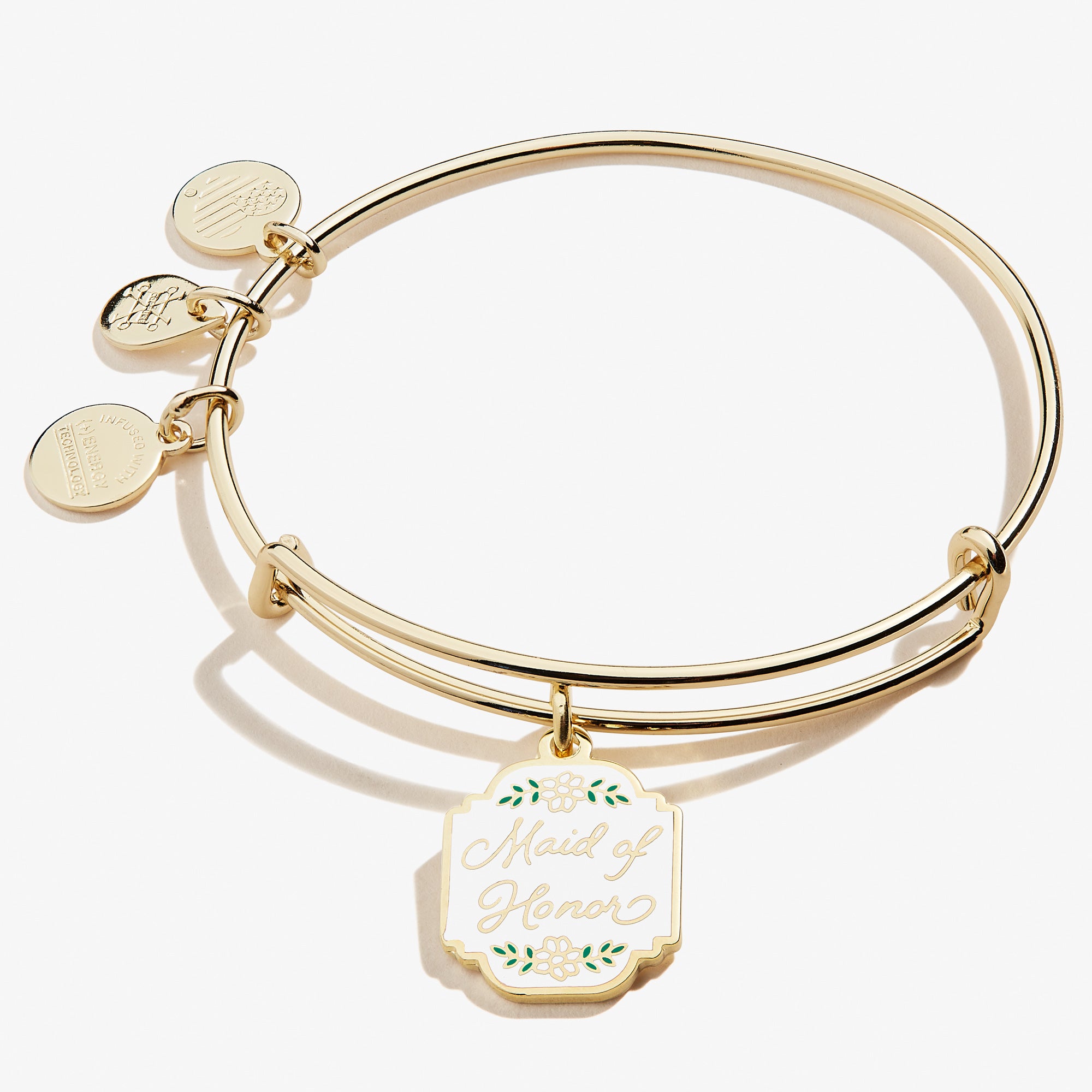 Elegant 'Maid of Honor' Charm Bracelet - Sterling Silver Bridesmaid Jewelry Gift for Wedding Party, Bachelorette & Special Occasions