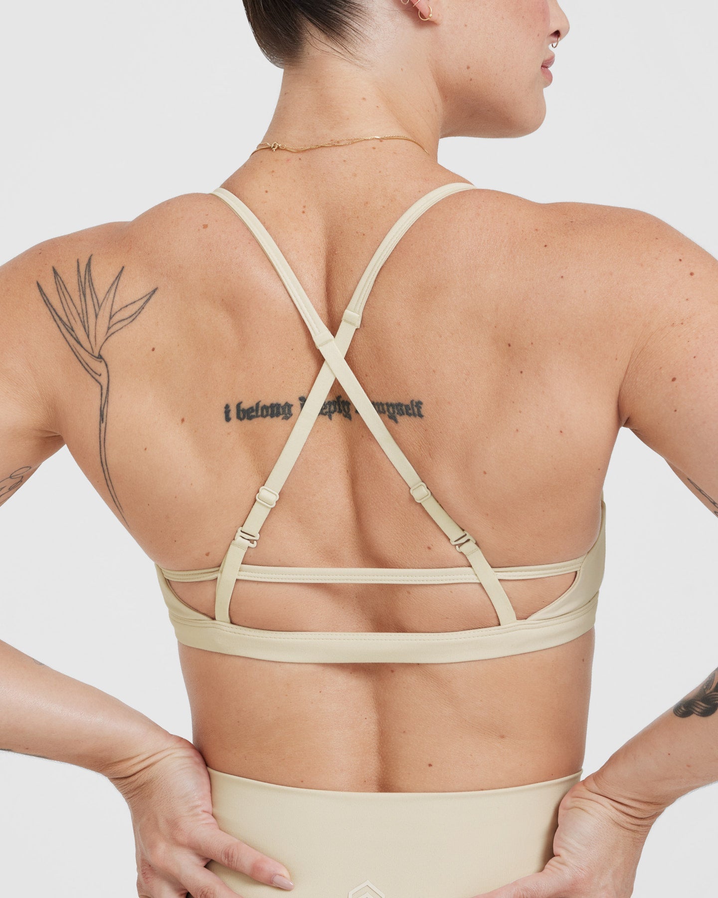 Timeless Strappy Bralette in Vanilla | Comfortable Wireless Lace Bralette for Women | Perfect for Everyday Wear, Yoga & Layering