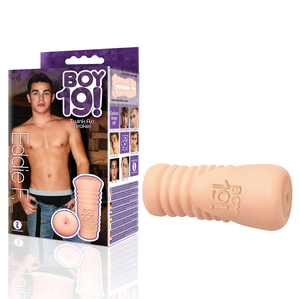 Eddie F. Twink Anal Stroker for Men - Realistic Male Masturbator Toy - Perfect for Solo Play & Couples Fun