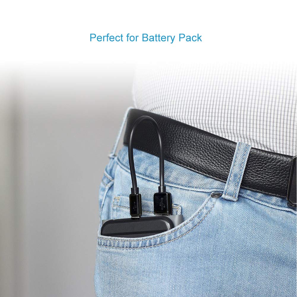 Drimran 6-Inch Ultra Short Micro USB Cable - High-Speed Fast Charging & Sync Cord for Samsung, HTC, Nokia, LG & More (5-Pack) | Perfect for USB Charging Stations, Battery Packs & Charger Stands | Compact Design for Travel, Office & Home Use