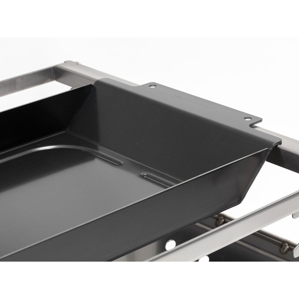 Stainless Steel Half Deep Grill Plate for BBQ, Camping & Outdoor Cooking - Perfect for Grilling Steak, Fish & Vegetables