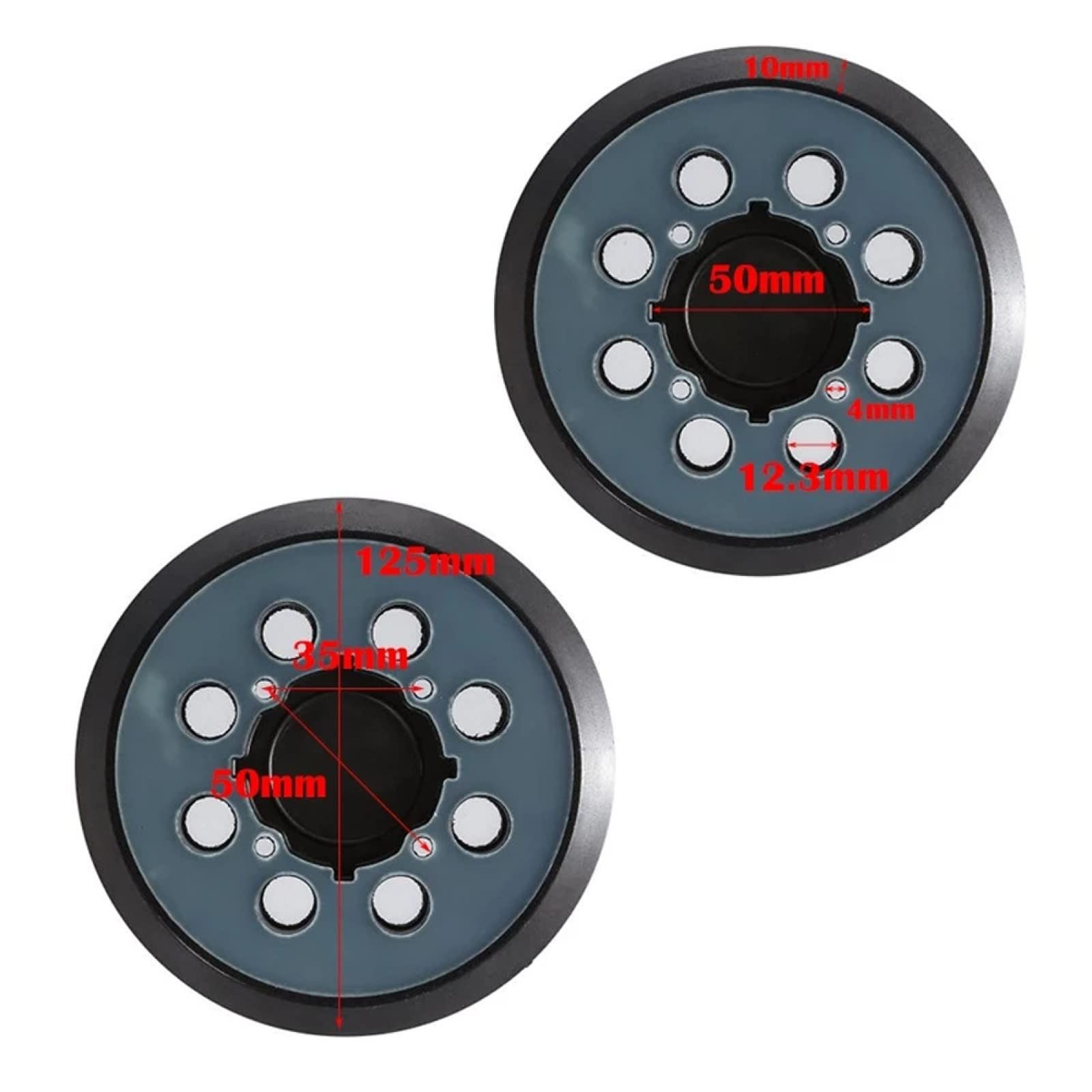 3Pcs 5 Inch Sanding Pads with 8-Hole Hook & Loop Backing - Compatible with Orbital Sanders - Perfect for Woodworking, Metal Polishing & Auto Body Sanding