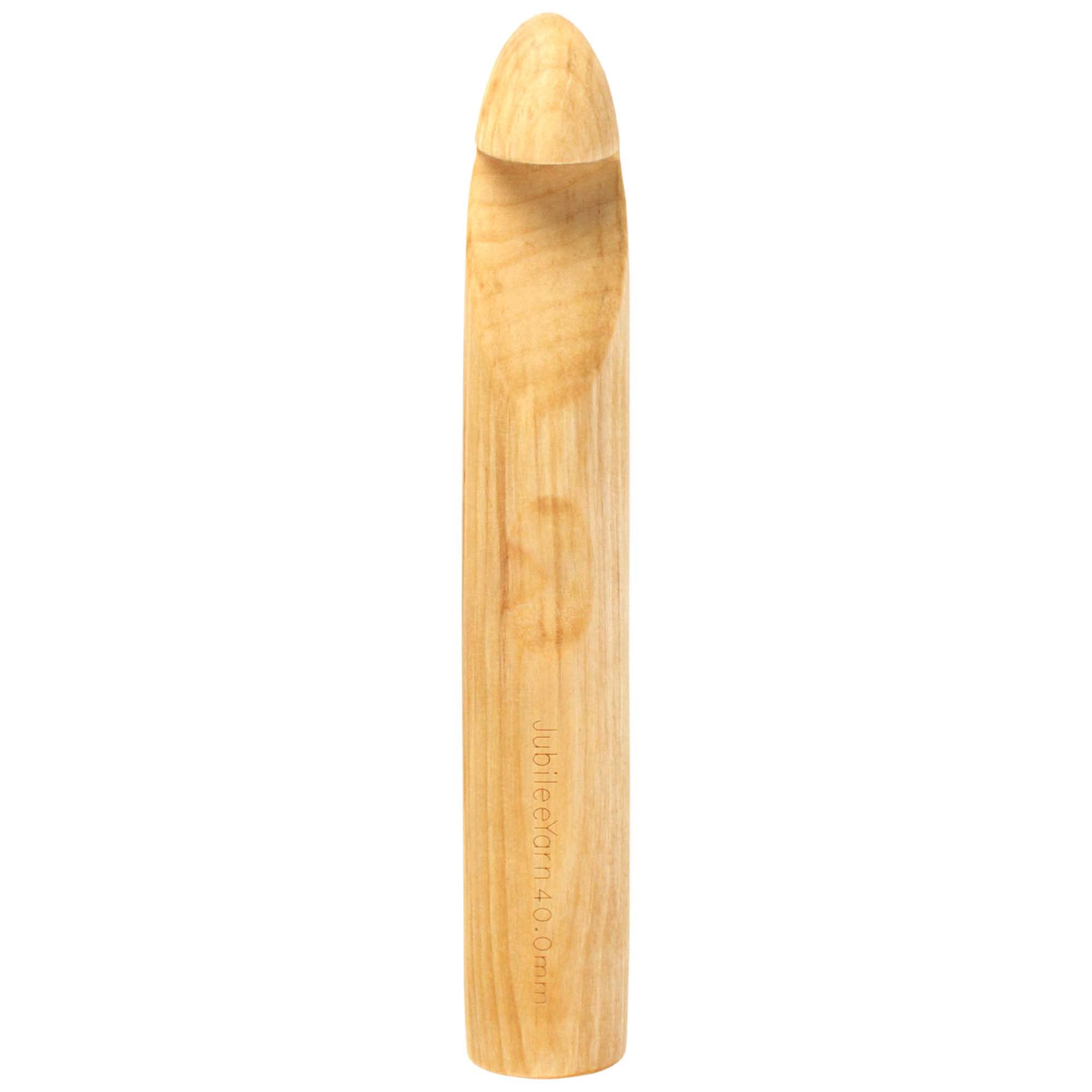 JubileeYarn Jumbo Birch Crochet Hook - US Size Z (40mm) - Perfect for Chunky Yarn, Arm Knitting, and Oversized Crochet Projects