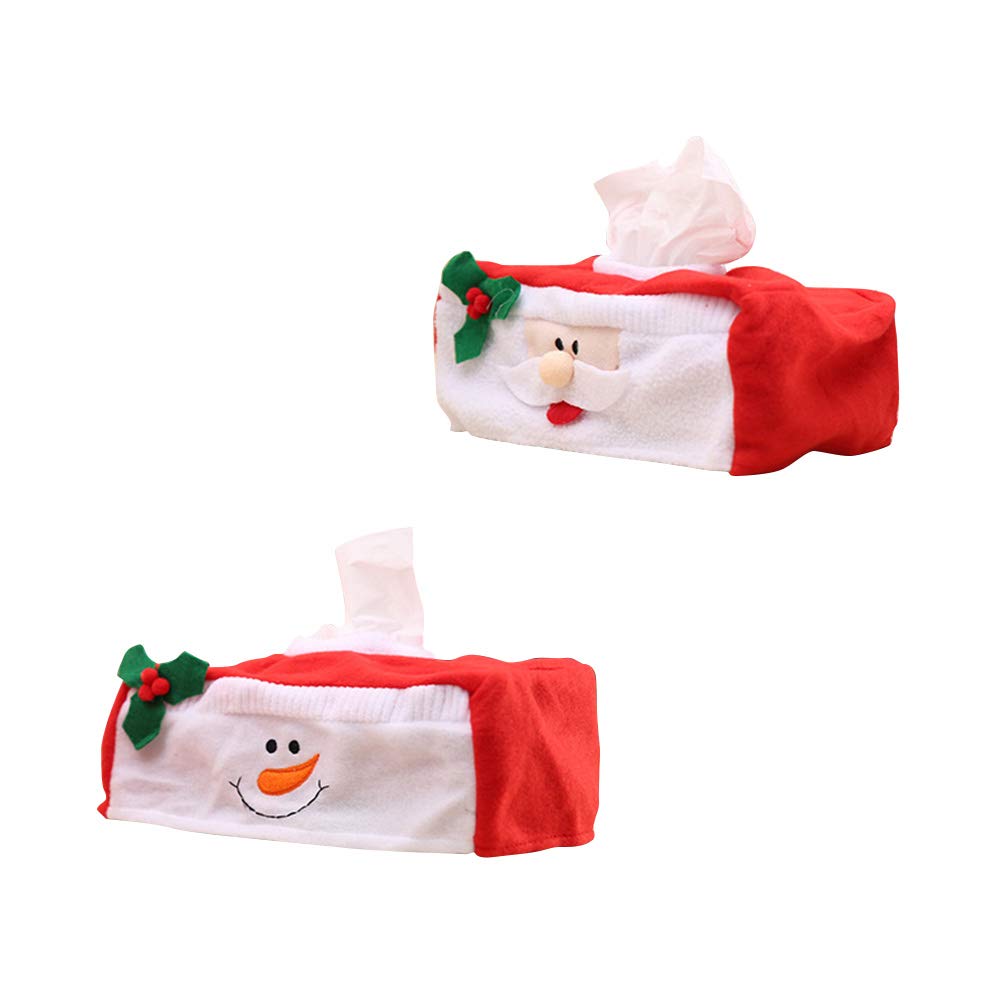 BESPORTBLE 2-Pack Napkin Holder Box - Freestanding Countertop Tissue Dispenser for Kitchen, Bar, Restaurant & Dining Room - Hand Towel Tray & Cocktail Paper Storage Container