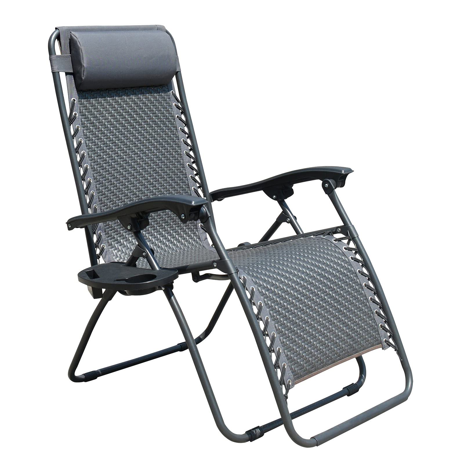 Tenozek Folding Camping Reclining Chairs - Portable Zero Gravity Lounge Chair for Outdoor, Patio, Pool, Beach & Lawn - Perfect for Relaxing, Sunbathing and Backyard Lounging