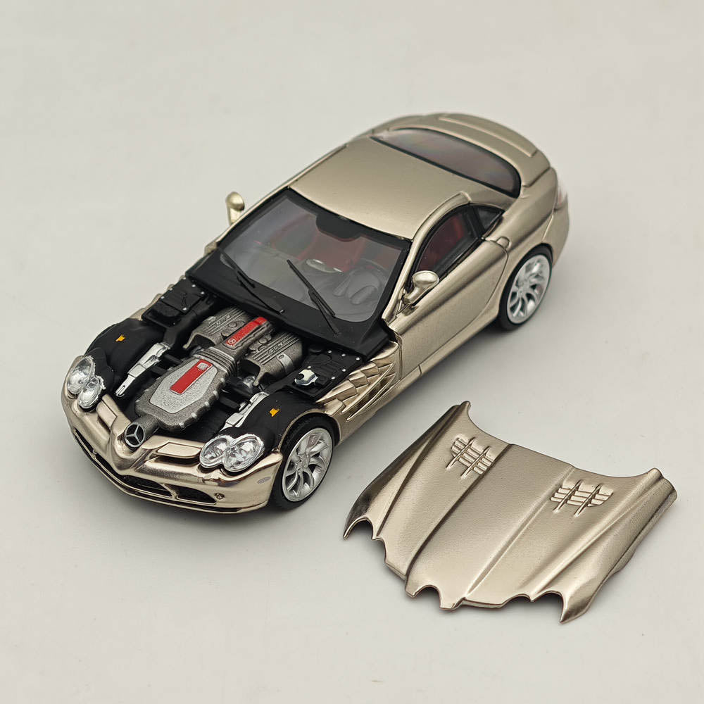 1/64 Scale Stance Hunters Mercedes Benz McLaren SLR Gold Legend Series Diecast Model Car - Rare Collectible for Car Enthusiasts & Display Showcase - Perfect for Gifts, Home Decor, and Racing Fans Collection