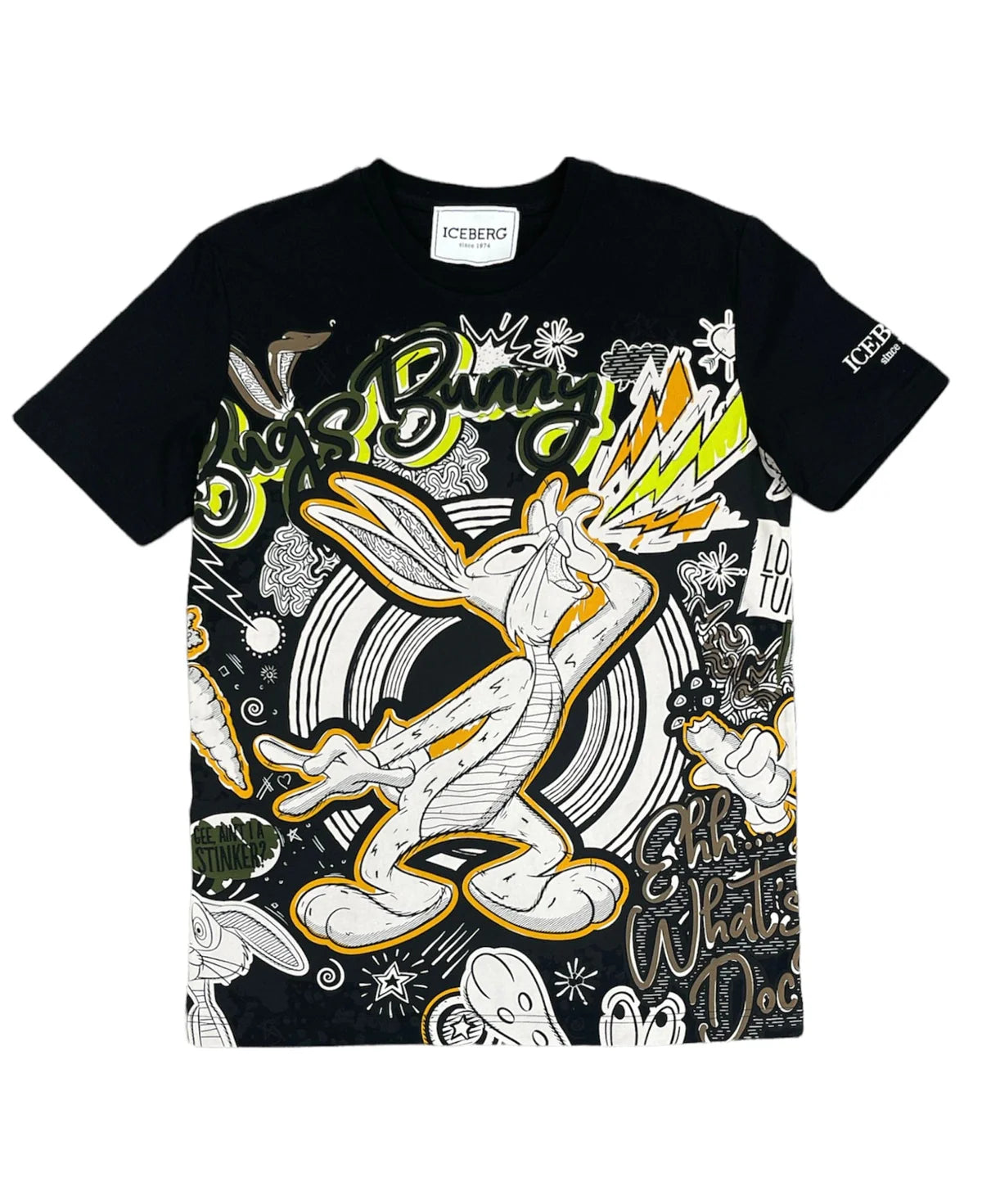 Bugs Holler T-Shirt for Men & Women - Soft Cotton Black Tee - Casual Streetwear & Graphic Print Top for Everyday Wear