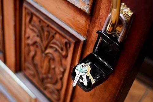 1500 Key Lock Box with Combination Code - Heavy Duty Outdoor Key Safe for Realtors, Airbnb Rentals & Home Security - Holds 5 Keys (24 Pack, Black) - Perfect for Vacation Homes, Property Management & Emergency Key Storage