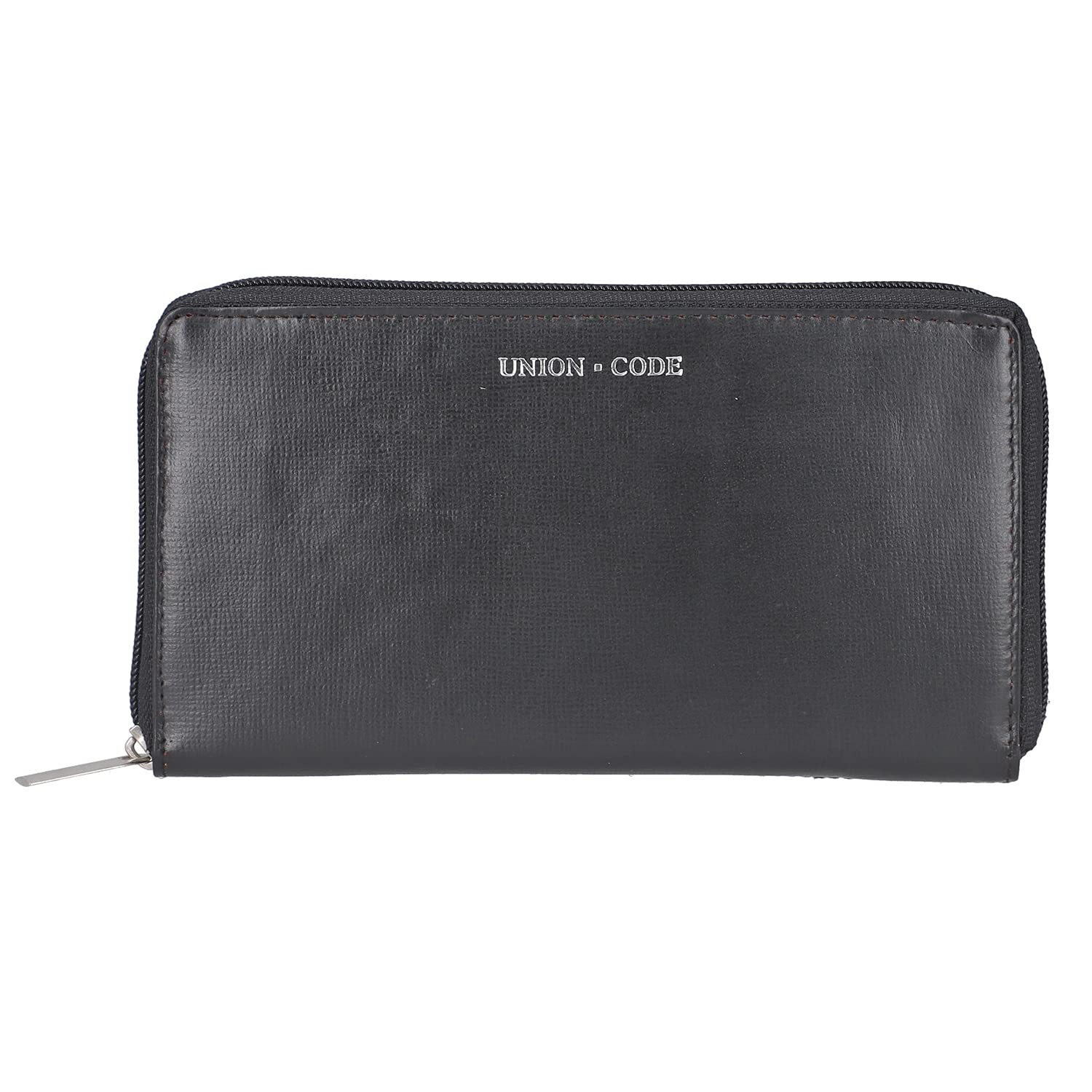 Shop LC Genuine Leather RFID Blocking Women's Wallet - Black, Secure Zipper Closure - Perfect for Travel, Shopping & Everyday Use
