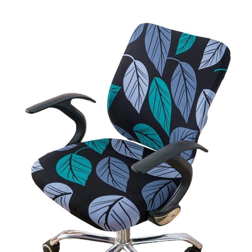 BestMemories Universal Stretch Office Chair Cover - Washable Computer Chair Slipcover for Swivel & Rolling Chairs (Model C-01) - Perfect for Home Office, Gaming & Conference Rooms
