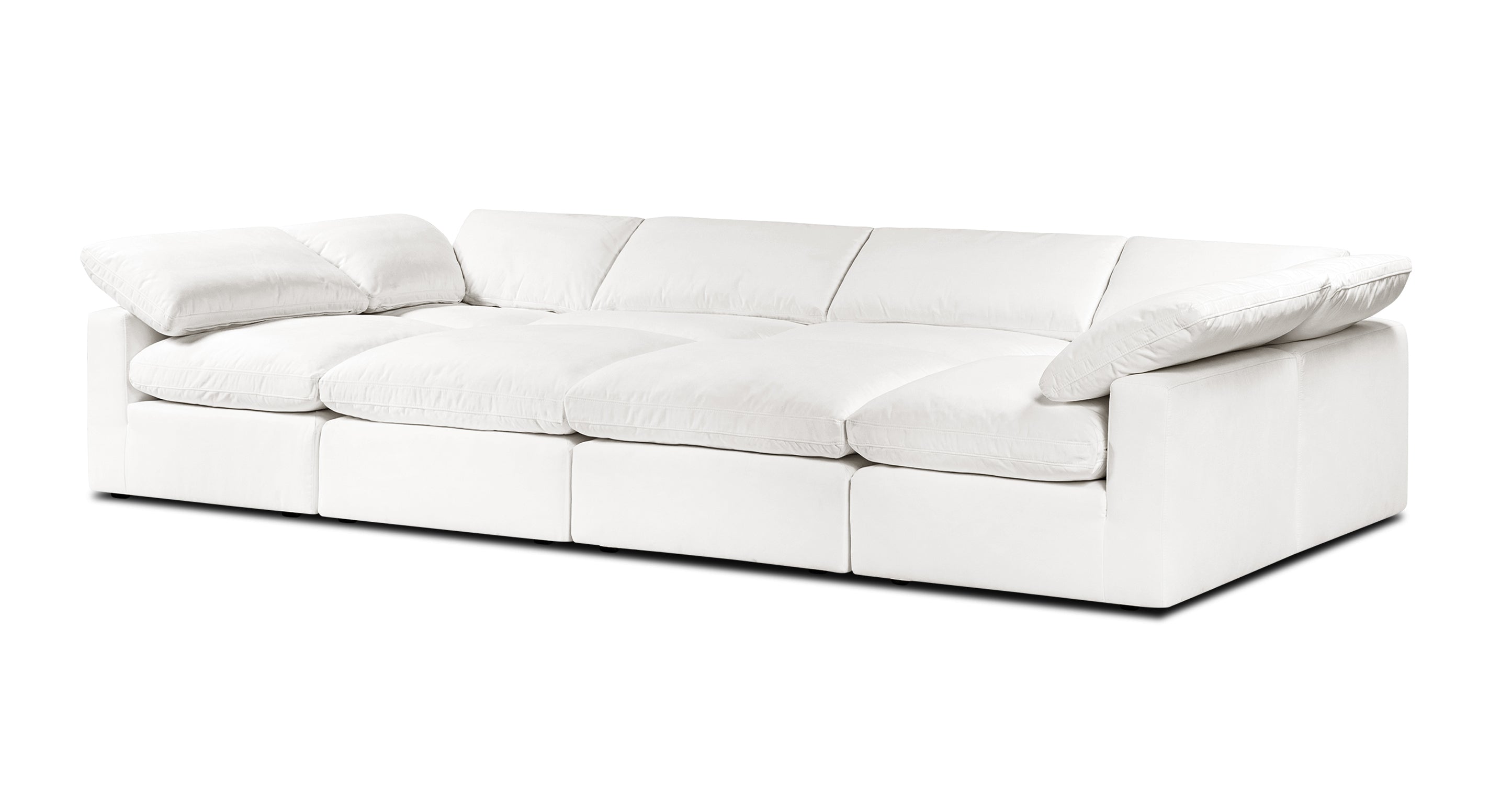 8-Seat Aspen Modular Master Pit Sectional Sofa - Large L-Shaped Living Room Couch for Family Gatherings & Movie Nights