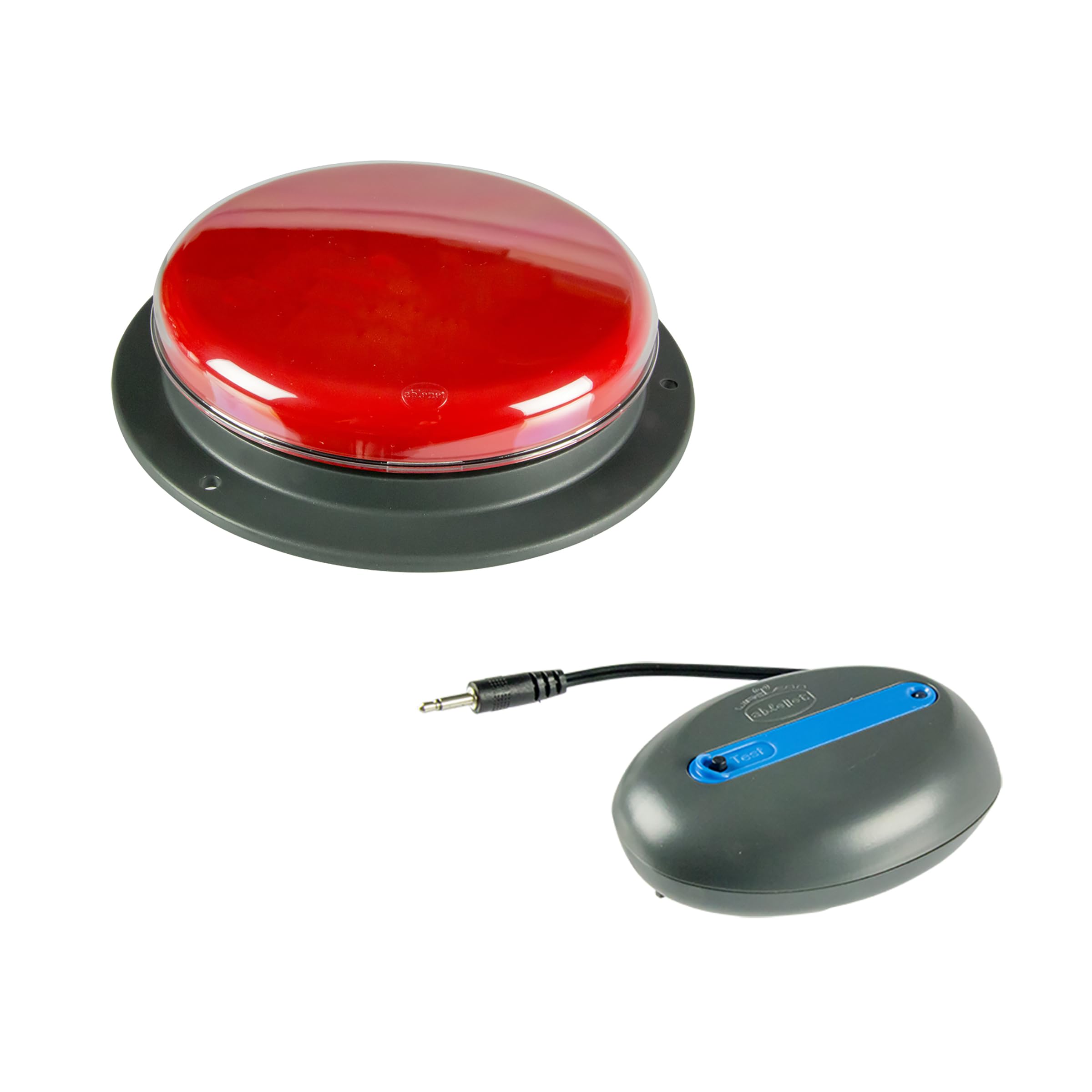 AbleNet Big Beamer Wireless Switch Transmitter & Receiver Bundle - 5-Inch Large Assistive Technology Switch with Reliable Connectivity for Special Needs | Perfect for Classroom, Therapy & Home Use for Children with Disabilities