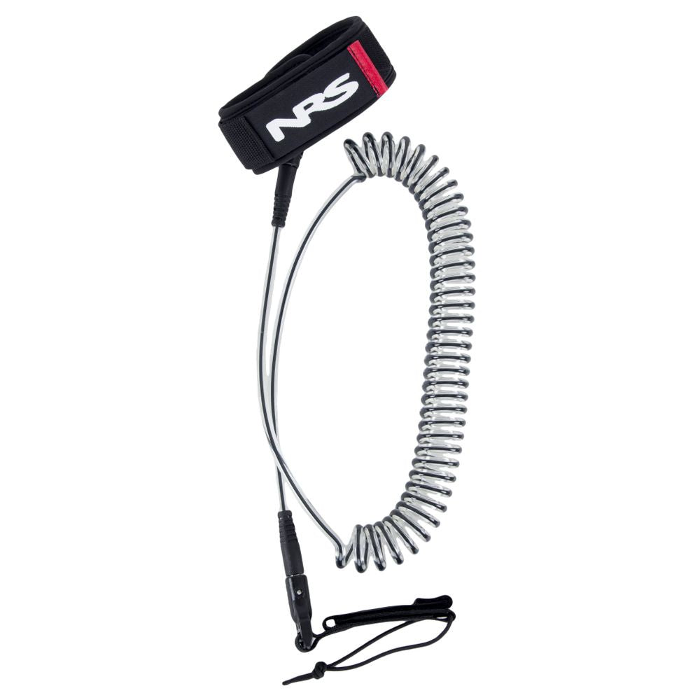 NRS Coil Stand Up Paddleboard Leash - Premium SUP Safety Leash for Surfing, Kayaking & Water Sports - Durable & Adjustable for All Skill Levels