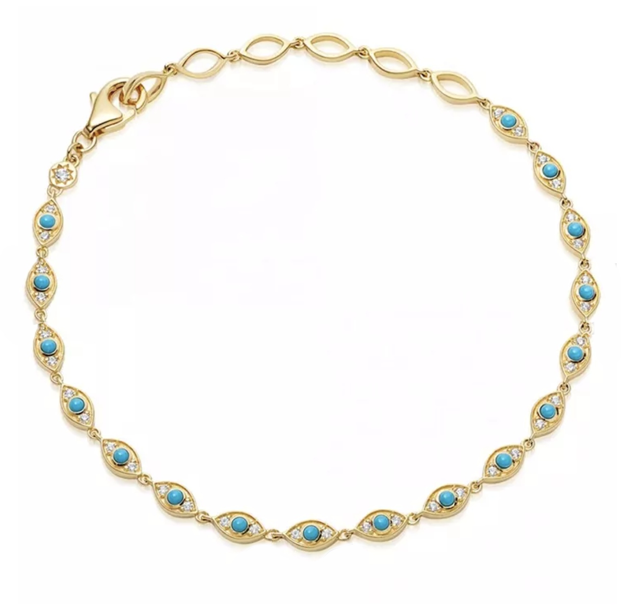 Giselle Turquoise Eye Bracelet for Women - Handmade Boho Beaded Jewelry for Protection & Good Luck - Perfect for Gifts, Meditation & Spiritual Healing