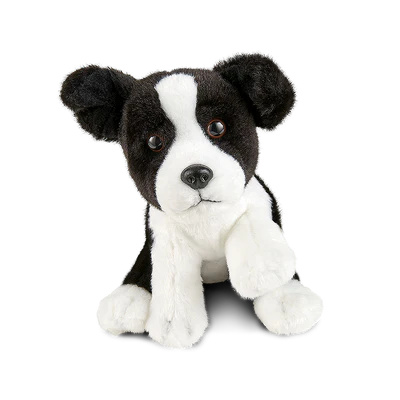 Adorable Border Collie Puppy 16cm Soft Plush Stuffed Animal Toy - Perfect for Kids Gifts, Nursery Decor, and Dog Lovers Collection