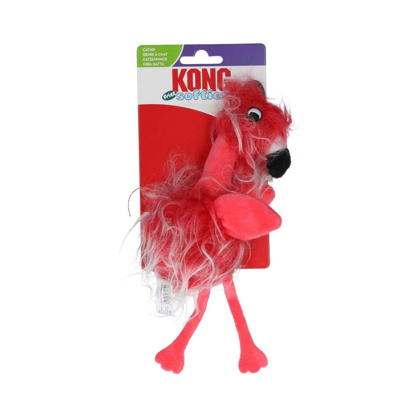 KONG Cat Softies Frizz Bird - Durable Cat Toy for Play & Exercise, Interactive Feather Teaser for Indoor Cats - Perfect for Playtime, Training & Bonding with Your Feline Friend
