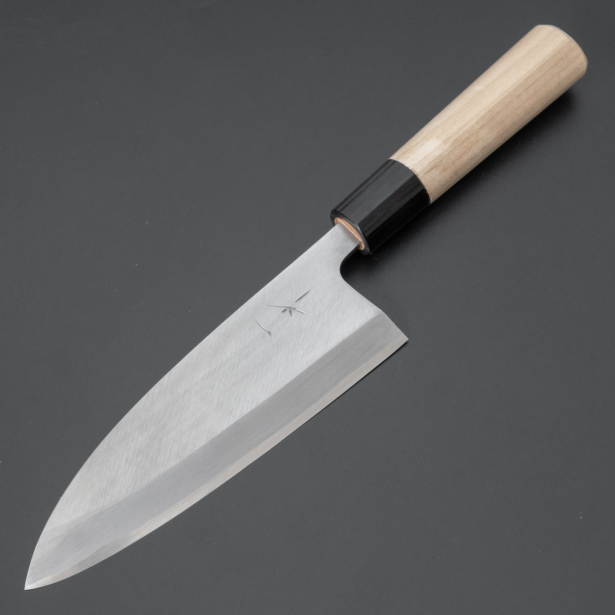 Hitohira Gorobei White #3 Left Handed Deba Knife 165mm - Japanese Chef Knife with Ho Wood D-Shaped Handle - Perfect for Sushi, Filleting Fish & Precision Cutting