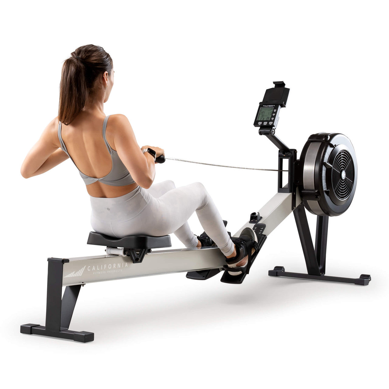 Premium Adjustable Air Resistance Rowing Machine for Home Gym - NS 7874RW | California Fitness Products - Perfect for Cardio Workouts & Full-Body Training