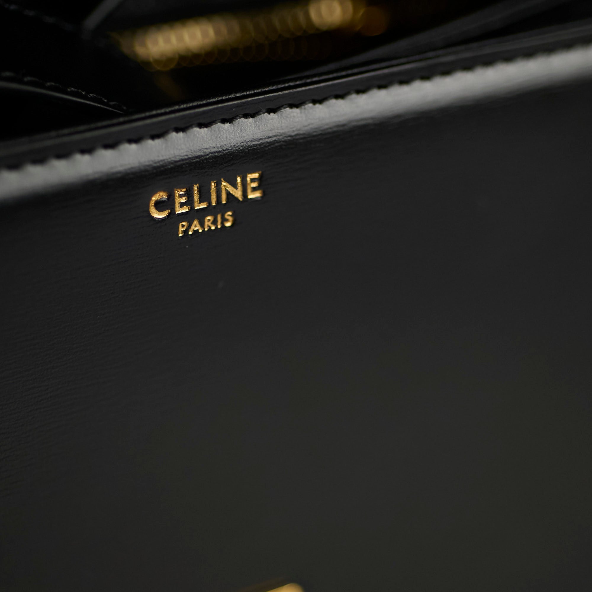Celine Classique Medium Triomphe Bag Black | Genuine Leather Handbag for Women | Perfect for Work, Evening Events & Luxury Fashion Accessories