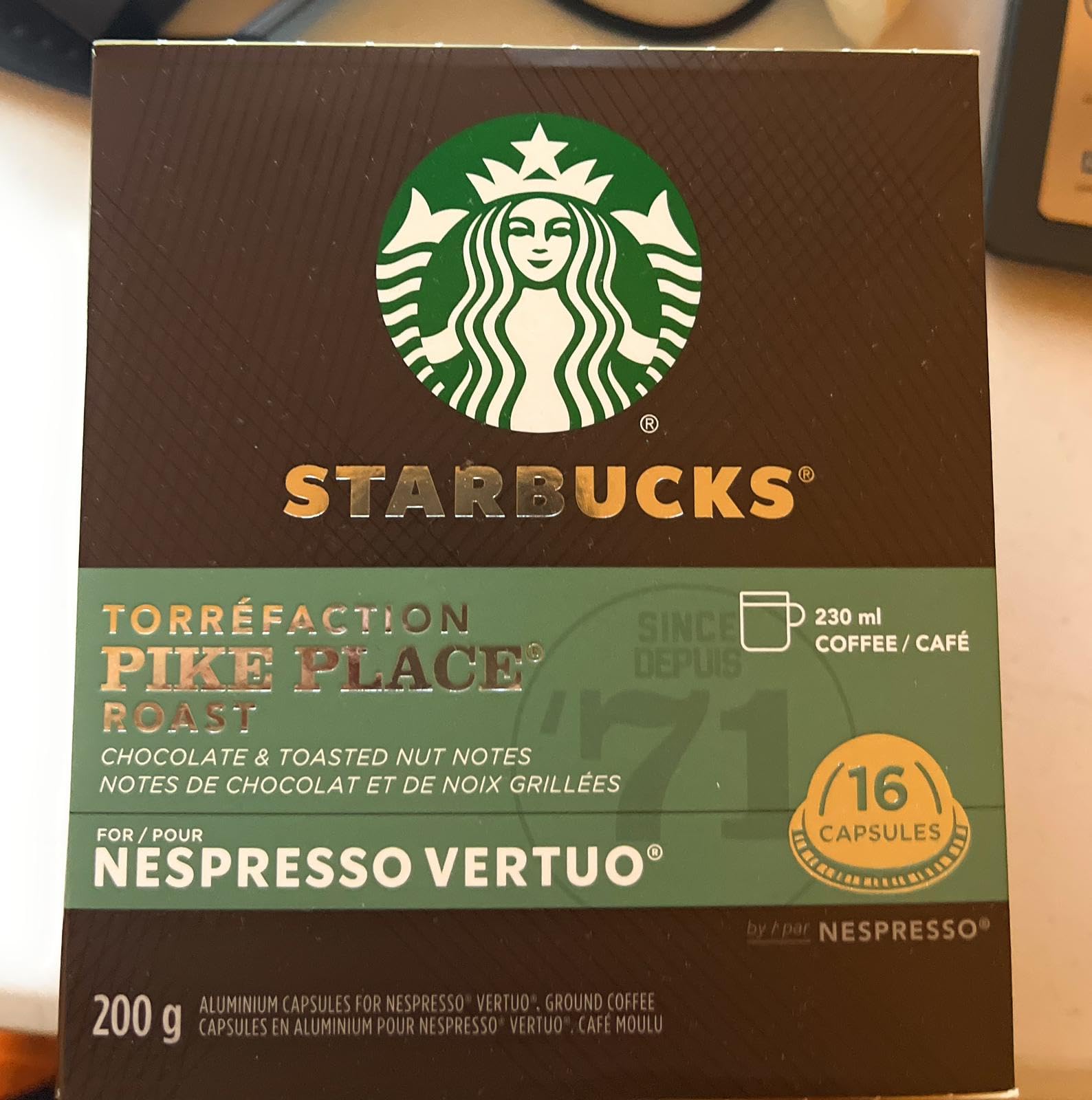 Nespresso Starbucks Vertuo Line Variety Pack - 68 Coffee Pods | Rich & Smooth Flavors for Home & Office Brewing