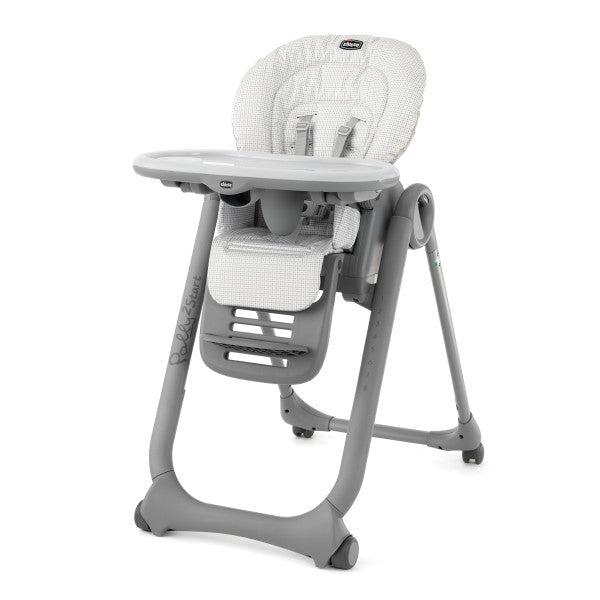 Chicco Polly2Start High Chair - Adjustable Baby Feeding Chair with Removable Tray & Easy Clean Fabric | Perfect for Infants & Toddlers at Home or Restaurants