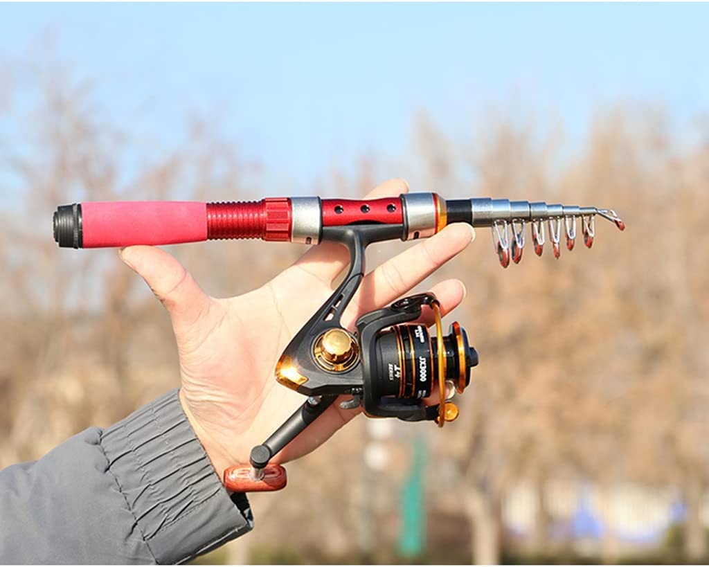 **Telescopic Fishing Rod and Reel Combo - Carbon Fiber Portable Fishing Pole with EVA Handle for Saltwater & Freshwater Fishing - Lightweight & Easy to Carry - Perfect for Travel, Camping, and Outdoor Adventures**