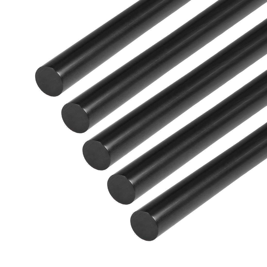 uxcell Mini Hot Glue Gun Sticks 8-inch x 0.44-inch for Craft Glue Guns, Black 5pcs - Perfect for DIY Crafts, Home Repairs & School Projects