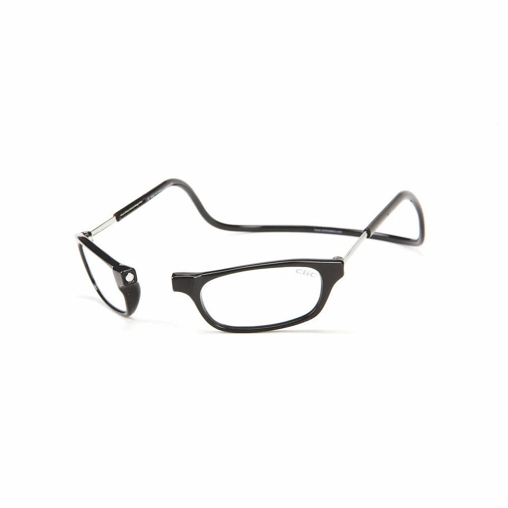 CliC Original Readers - Sleek Black Reading Glasses for Men & Women | Perfect for Reading, Working & Everyday Use