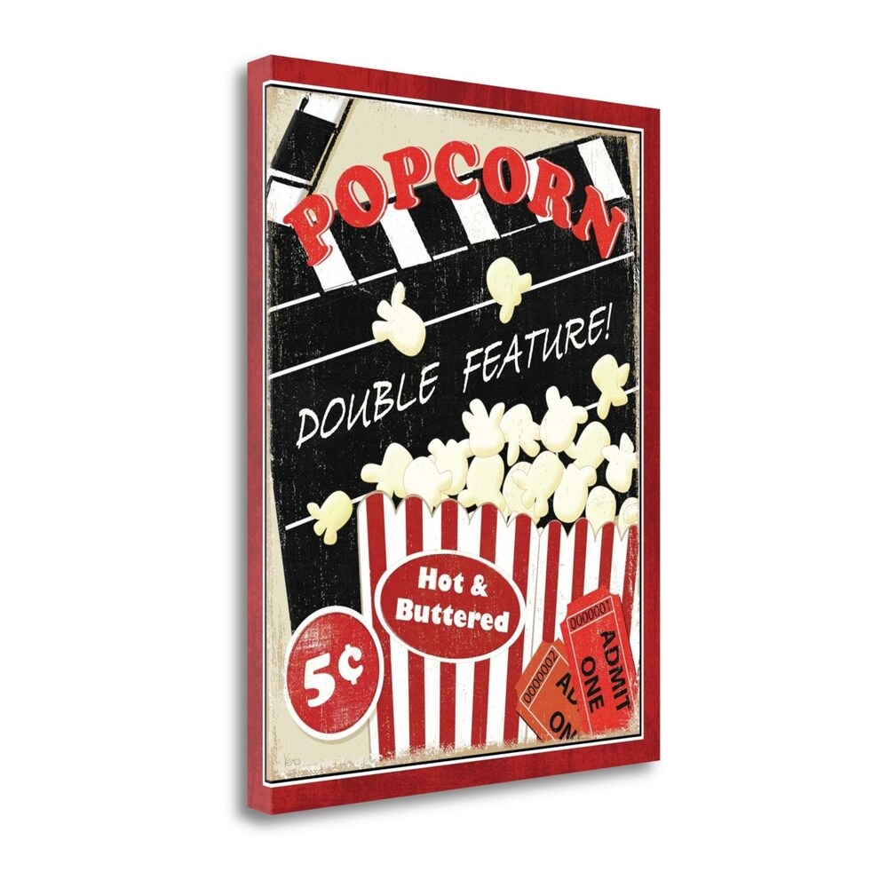 At The Movies I by Veronique Charron - Premium Fine Art Giclee Print on Gallery Wrap Canvas - Ready to Hang Wall Decor for Living Room, Bedroom & Office