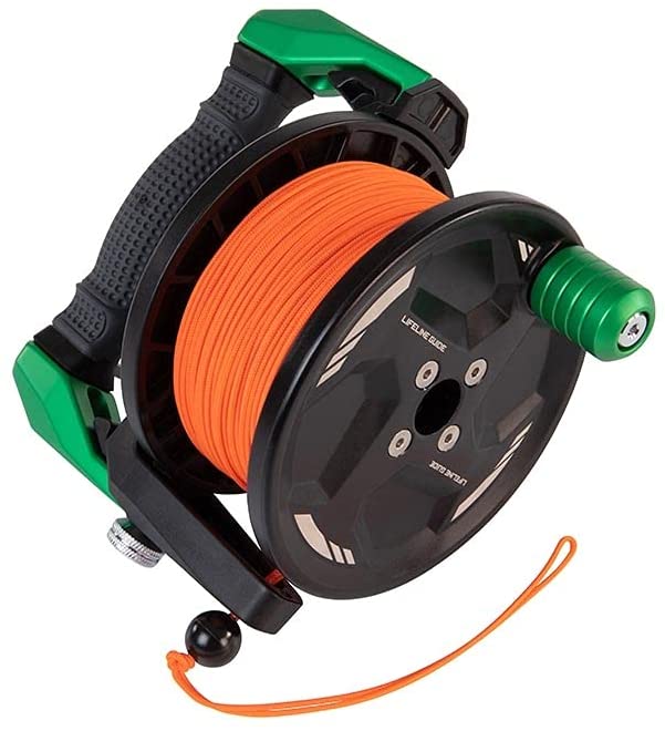 Apeks Lifeline Guide Reel 120m - Professional Scuba Diving Reel for Cave & Wreck Exploration | Perfect for Technical Divers & Underwater Adventurers