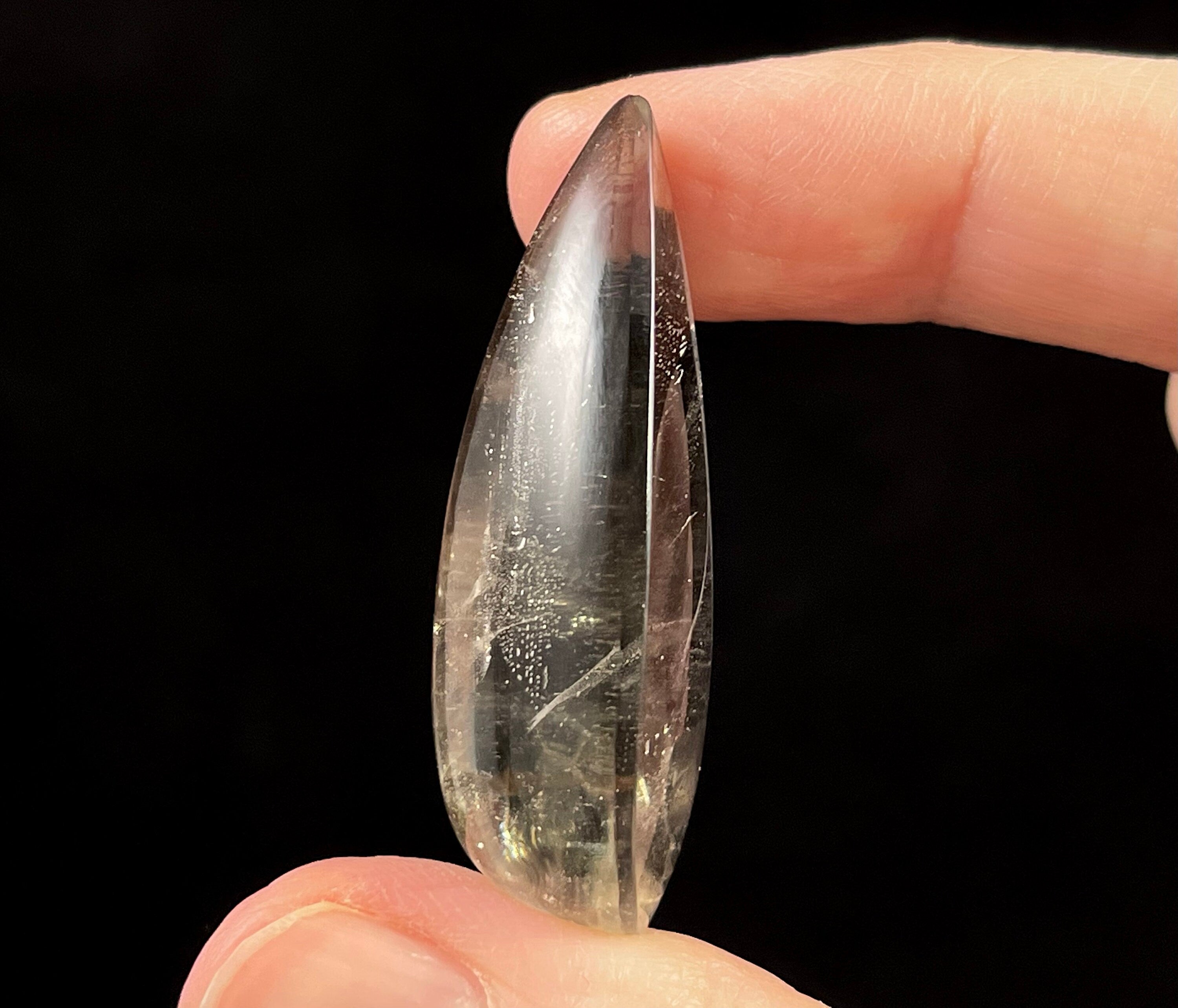 Natural Pink Fire Quartz Teardrop Gemstone - Covellite Crystal for Jewelry Making, Healing & Meditation (52056) | Perfect for Necklaces, Earrings & Spiritual Practices