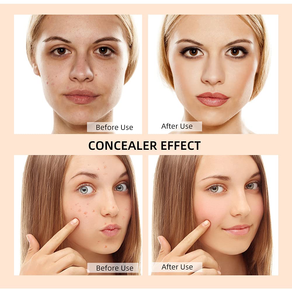 ME NOW HD Oil-Free Non-Greasy Waterproof Liquid Concealer | Matte Long-Lasting Face Concealer for Flawless Coverage | Perfect for Daily Wear, Special Occasions & Photo Shoots (Medium)