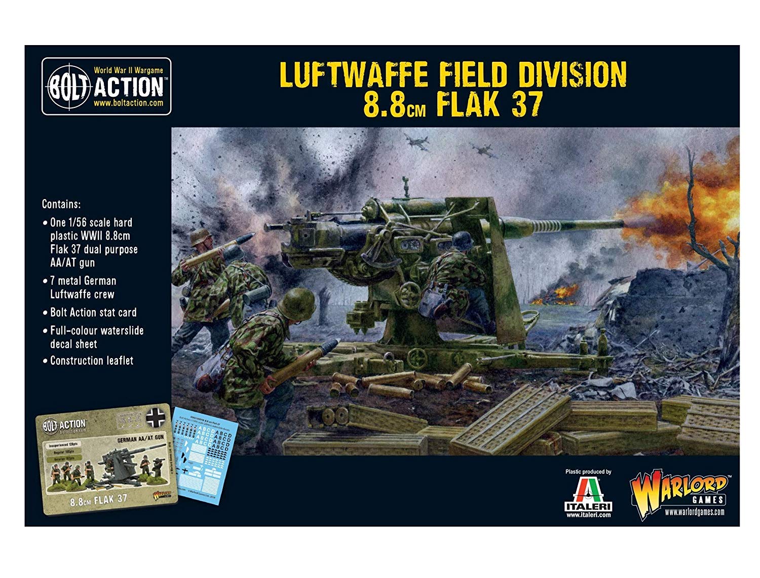 Bolt Action Luftwaffe Flak 37 8.8cm - Wargaming & Tabletop Scenes