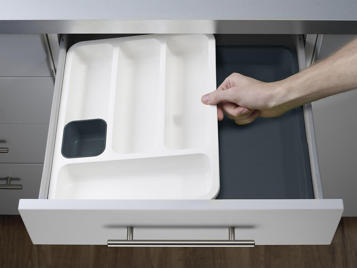 Drawer Organizer - Premium Storage Solution for Kitchen, Bathroom & Office Drawers - Perfect for Decluttering and Organizing Small Items
