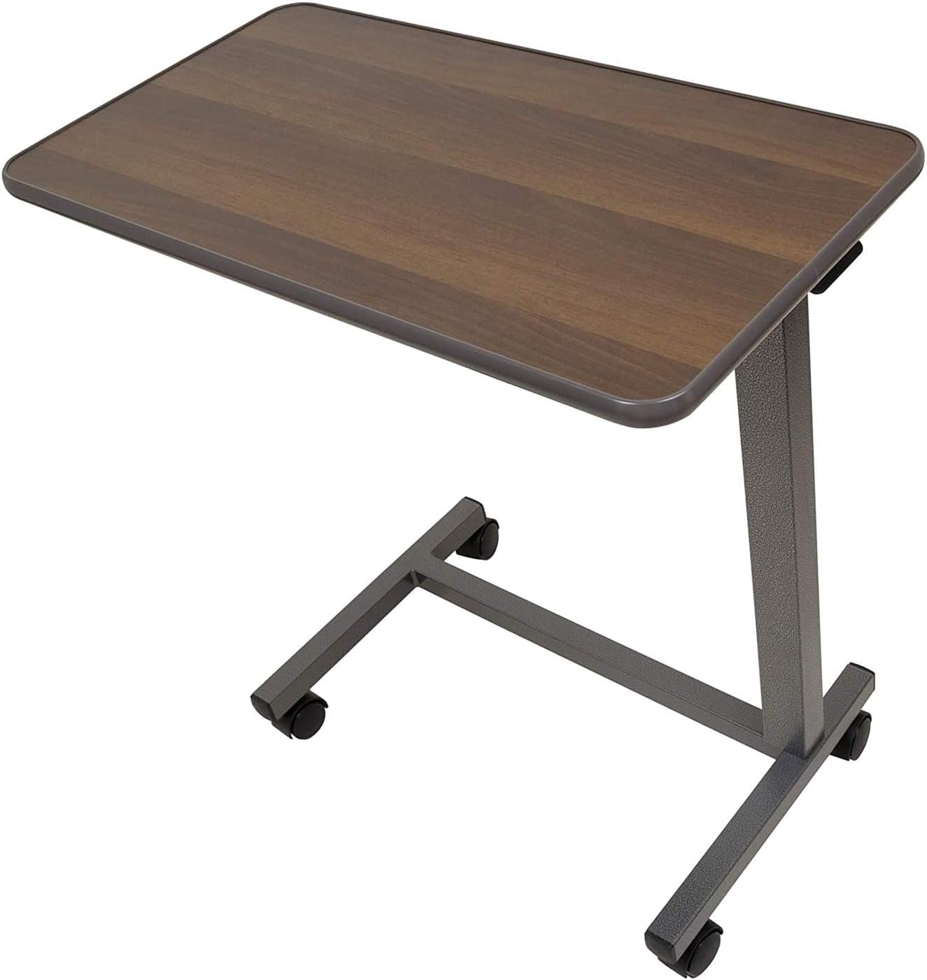 Adjustable Hospital Bed Table with Wheels - Overbed Tray Table for Laptop, Meals & Reading - Perfect for Recliners, Beds, Sofas & Home Care Use