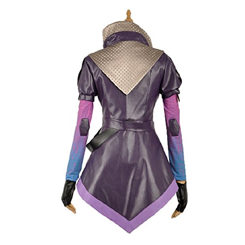 Women's Purple Leather Jacket Suit Uniform Dress - Halloween Costume for Cosplay, Party & Themed Events