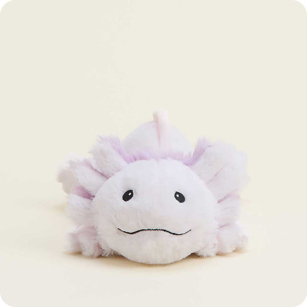 Pink Axolotl Warmies Junior - Microwaveable Plush Heating Pad for Kids | Soothing Comfort for Bedtime, Anxiety Relief & Stress Relief | Cute Stuffed Animal Gift for Children