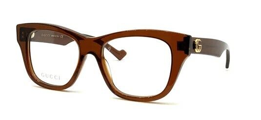Gucci GG 0999O 003 Brown Cat Eye Women's Eyeglasses | Fashion Designer Sunglasses for Women | Perfect for Everyday Wear, Office & Special Occasions