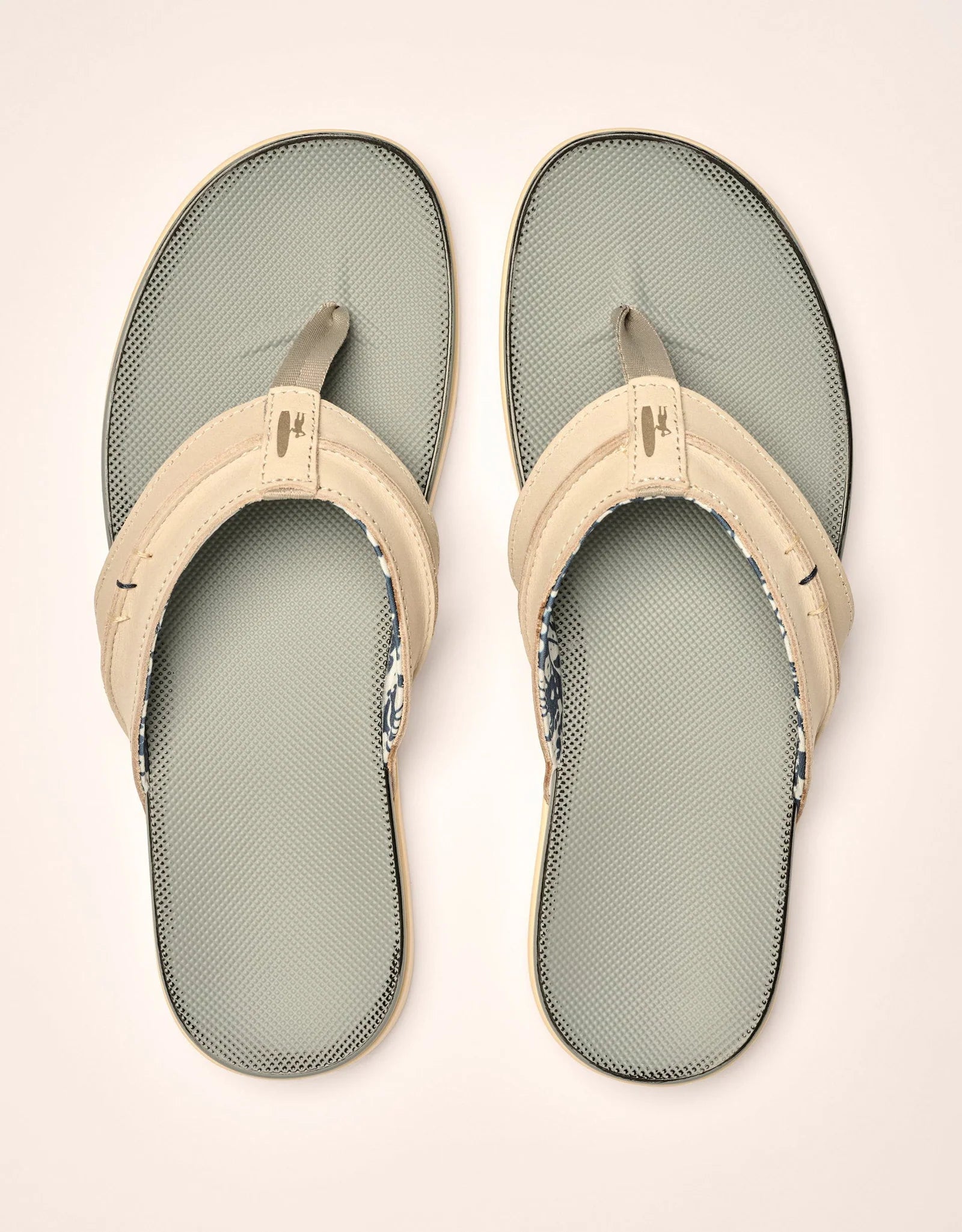 Johnnie O Starboard Sandals for Men - Comfortable Gray Beach Sandals with Arch Support | Perfect for Beach Vacations, Poolside Lounging & Summer Outdoor Activities